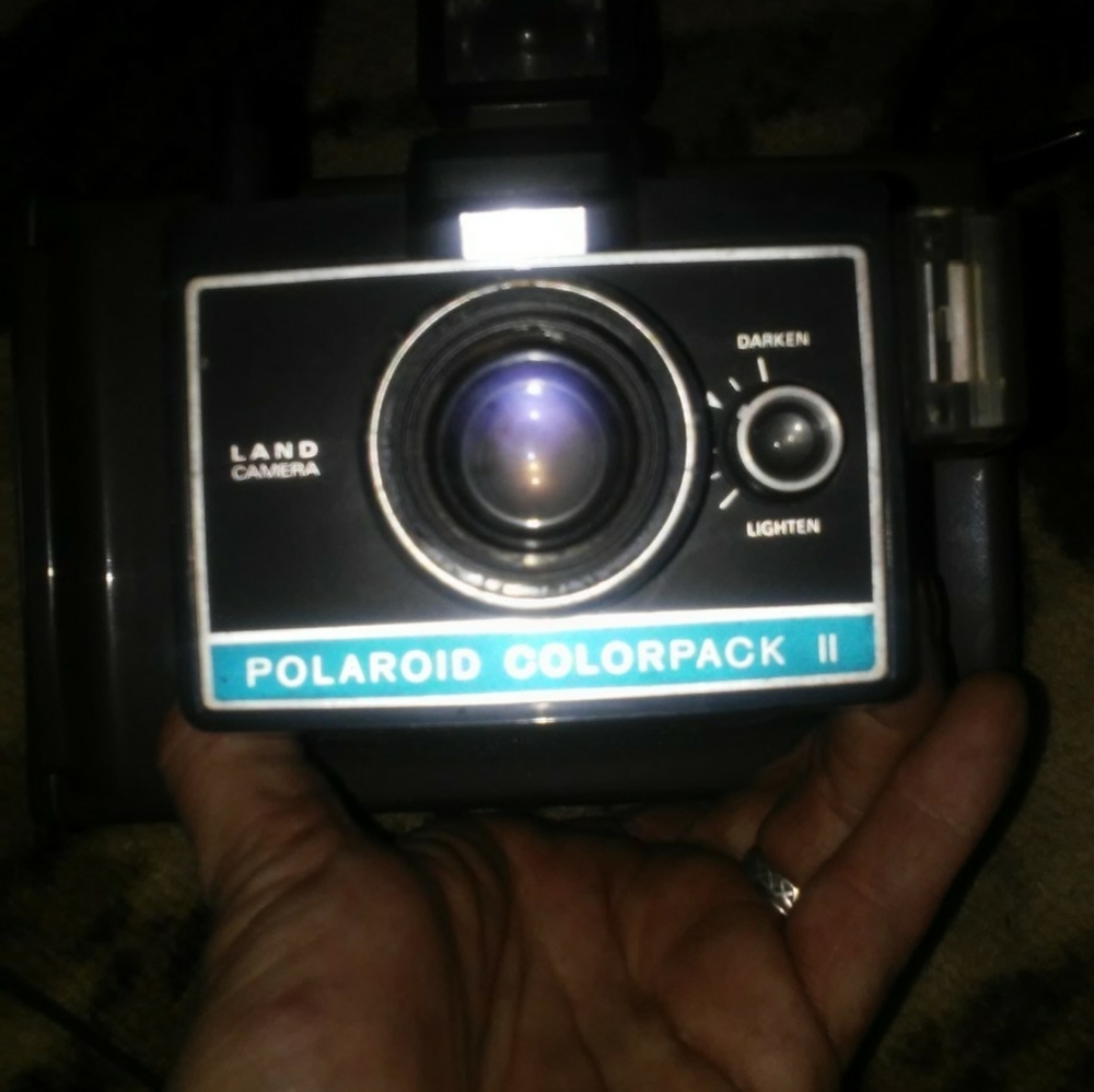 Antique poloroid camera orignal carring case